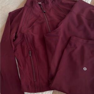 Lululemon Athletica Deep Red Utility Jacket